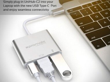 Promate Universal USB-C Hub with Power Delivery