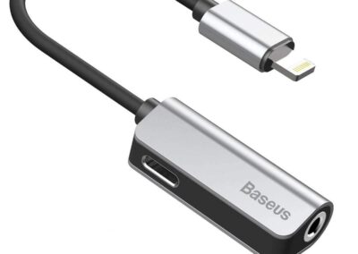 Baseus Lightning Male to 3.5mm Female Adaptor – Rose Gold