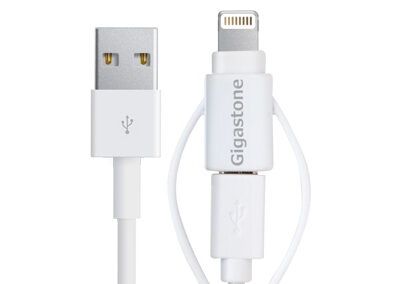 Gigastone MFi Certified – 2 in 1 Cable